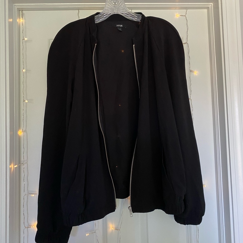 ON HOLD - black APT 9 sheer bomber